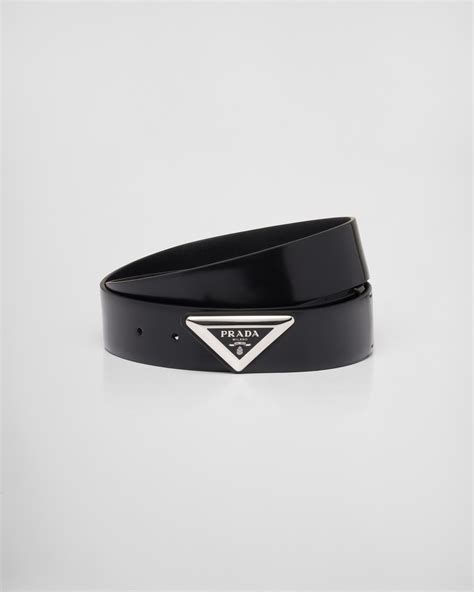 prada belt casual web w logo|Prada leather belts.